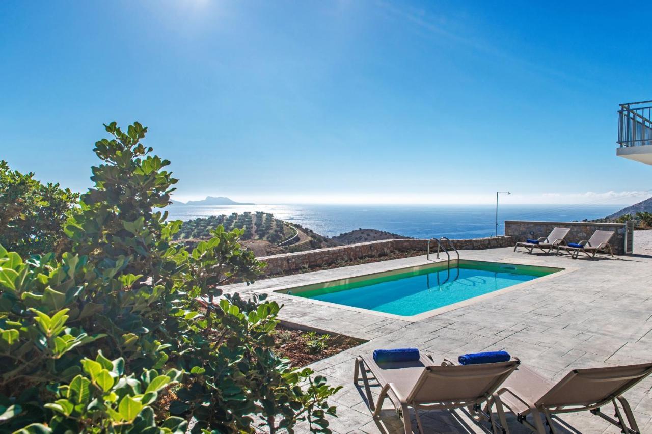 Tranquil Sea View Villa With Private Pool, Just 2Km From The Beach! Agia Galini Exteriér fotografie