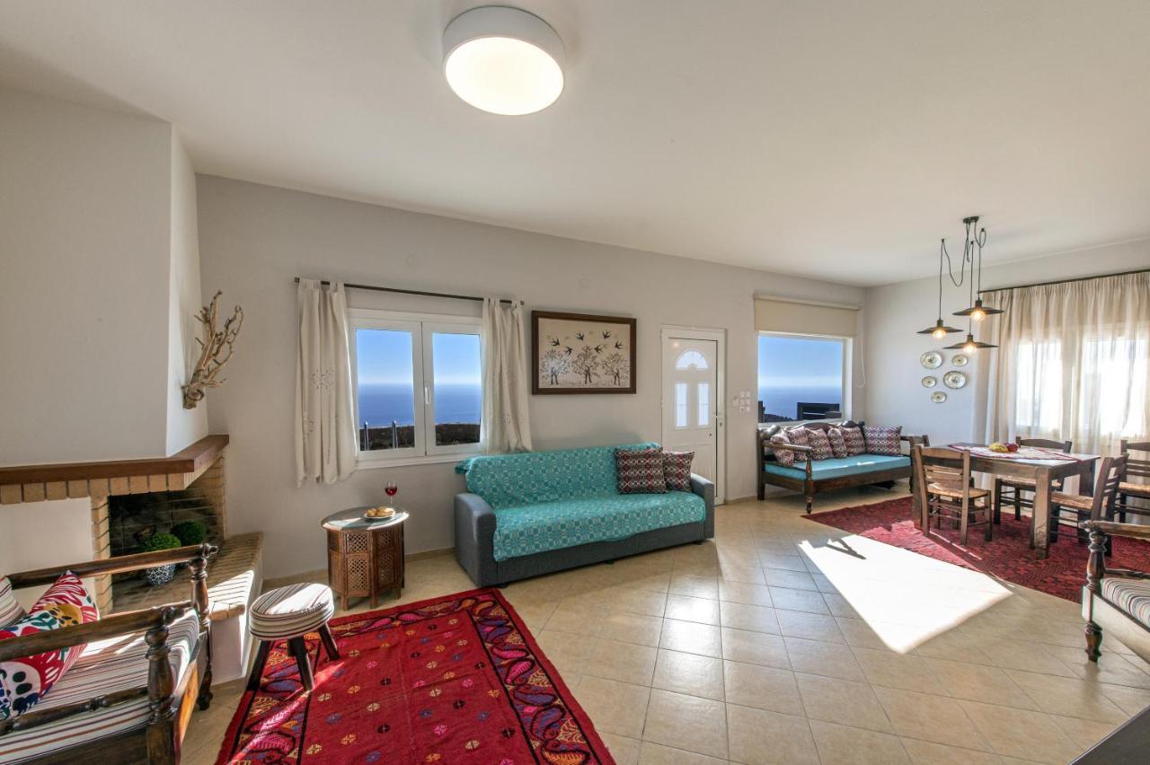Tranquil Sea View Villa With Private Pool, Just 2Km From The Beach! Agia Galini Exteriér fotografie