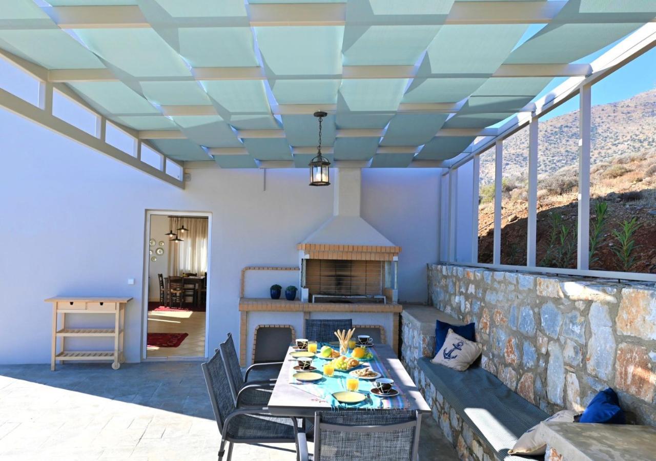 Tranquil Sea View Villa With Private Pool, Just 2Km From The Beach! Agia Galini Exteriér fotografie