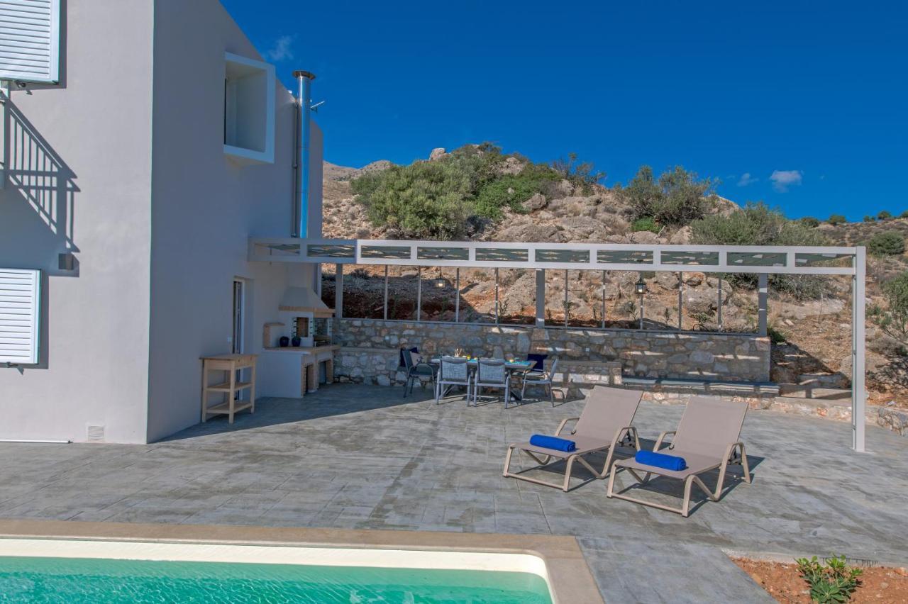 Tranquil Sea View Villa With Private Pool, Just 2Km From The Beach! Agia Galini Exteriér fotografie