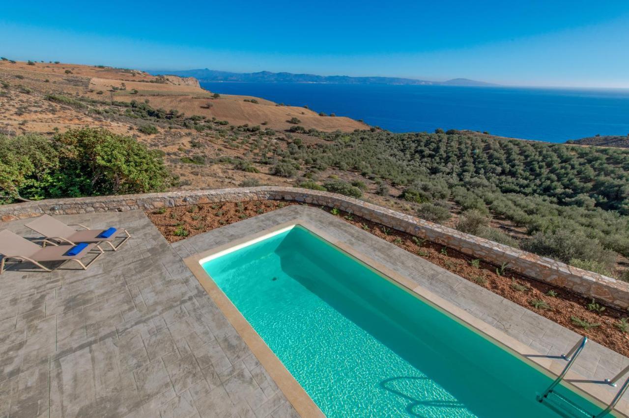Tranquil Sea View Villa With Private Pool, Just 2Km From The Beach! Agia Galini Exteriér fotografie